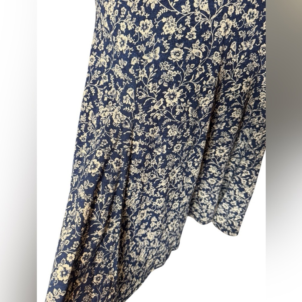Lauren Ralph Lauren Floral Drop Waist Dress Cottagecore Boho Prairie Small Z38 - Picture 3 of 10